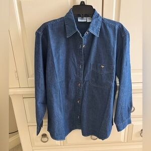 Ladies Blue Denim Shirt